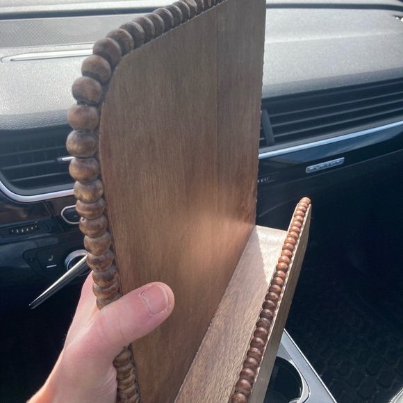 Wooden Beaded Recipe Book Holder - Picture 2 of 6